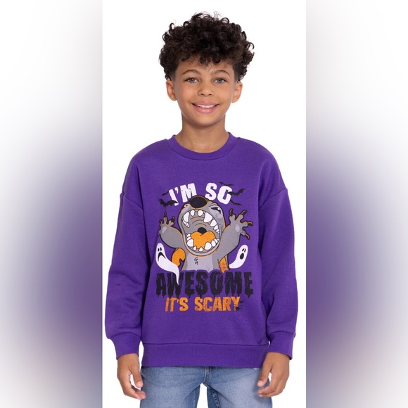 Lilo & Stitch Boys Halloween Graphic Sweatshirt - Picture 6 of 7